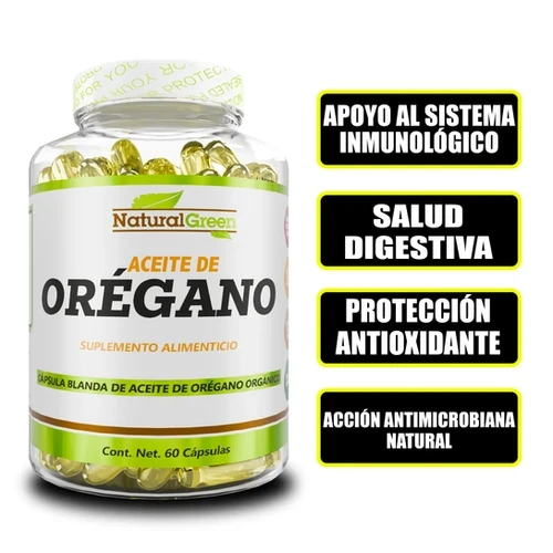 Bhp Ng Aceite de Oregano 5G 60 Cápsulas Citrato de Magnesio 20 Cápsulas