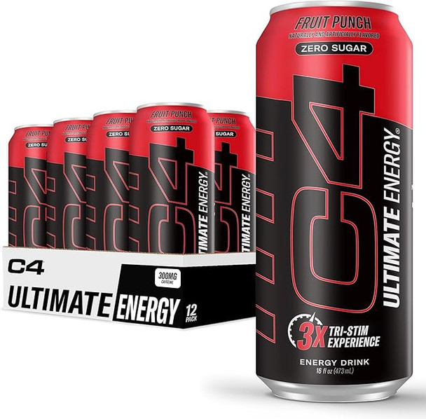 Cellucor C4 Ultimate Carbonatada 16Oz 12Pk Fruit Punch