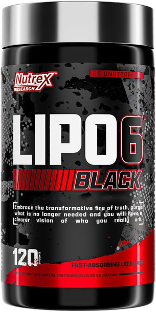 Nutrex Research Research Lipo 6 Black Uc 60 Cápsulas Rojo de 12 Pzas