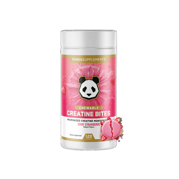Panda Creatine Chews 120 Tabletas Sour Strawberry