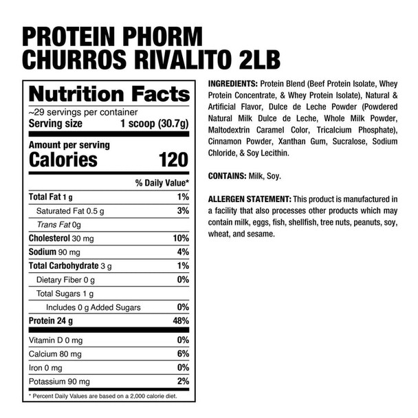 Dragon Pharma Protein Phorm 2 Libras Churros Rivalito