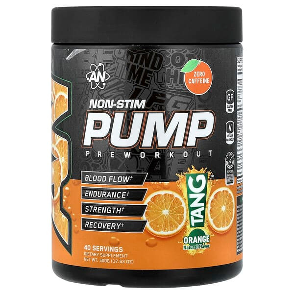 An Applied Nutrition Abe Non Estimulante Pump Pre - Entreno 40 Porciones Orange Tang