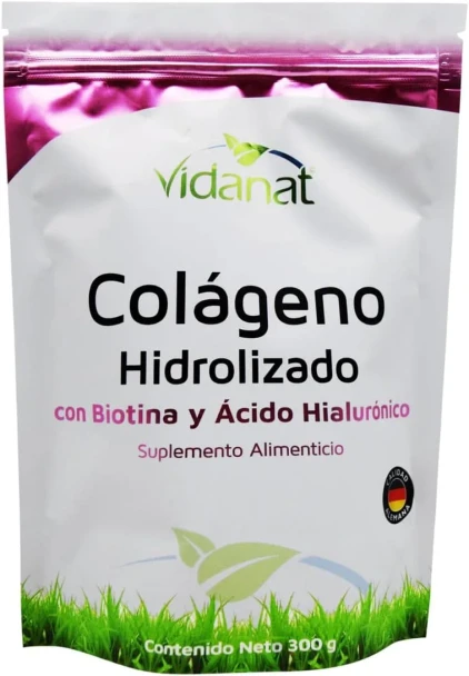 Vidanat Colageno Hidrolizado con Biotina y Cido Hialur Nico 300 Gr