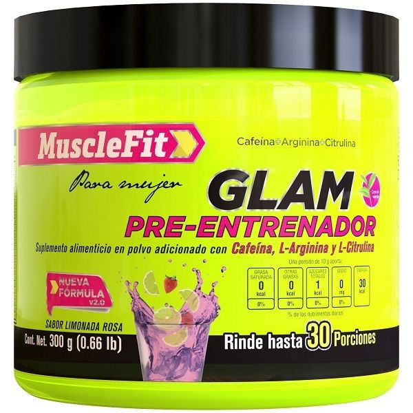 Musclefit Glam Pre Entreno 300 Gr Pink Lemonade