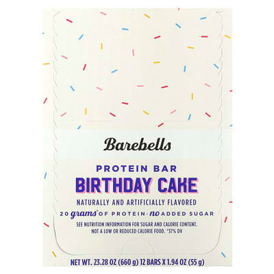 Barebells 12 Bars Birthday Cake