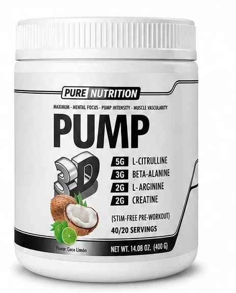 Pronat Pump Pre-Entreno 40 20 Porciones Coco Limon