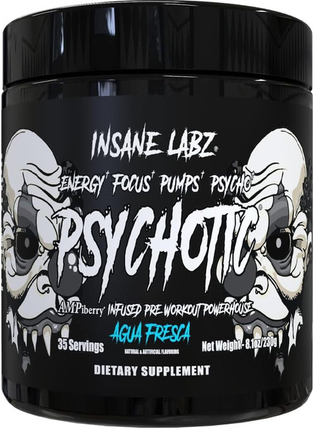 Insane Labz Psychotic Black 35 Porciones Agua Fresca Sabor