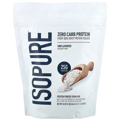 Nb Isopure Zero Carb 1 lb sin Sabor