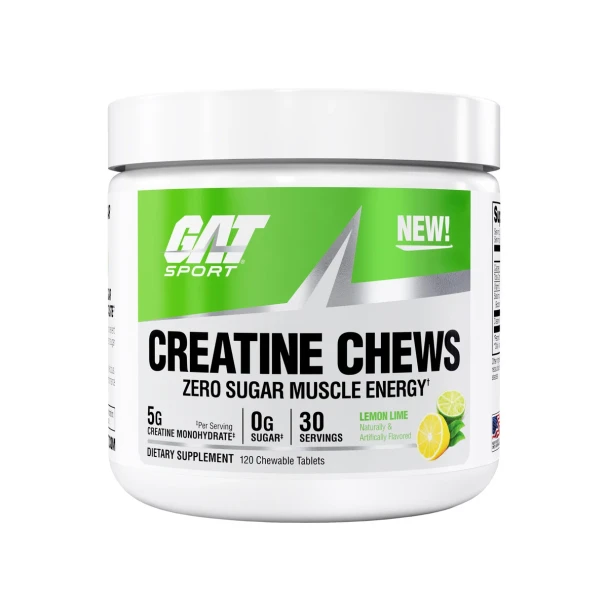 Gat Sport Creatine Chews 30 Porciones Lemon Lime