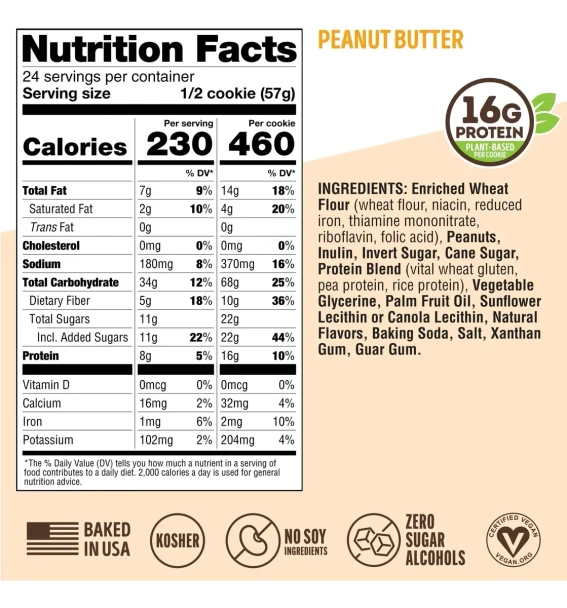 L Complete Cookie 12 Cookies Peanut Butter