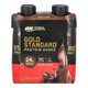 Optimum Nutrition Gold Std 40 Grs Protein Shake 14Oz 12 Paquete Chocolate