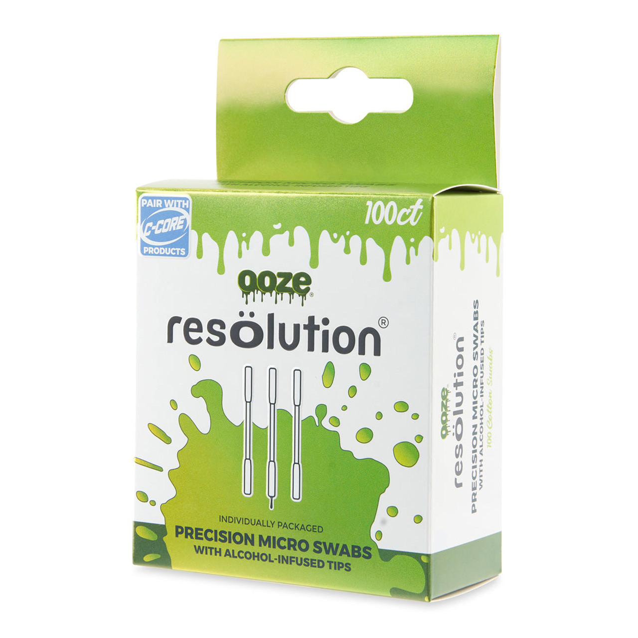 Ooze - Resolution Alcohol Micro Swabs 100ct (MSRP $10.00)