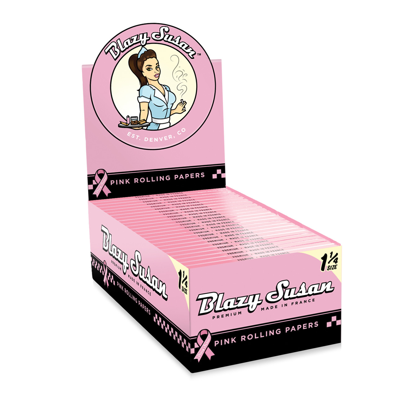 Blazy Susan® - 1¼ Rolling Papers (50ct)- Display of 50 (MSRP $2.00ea)