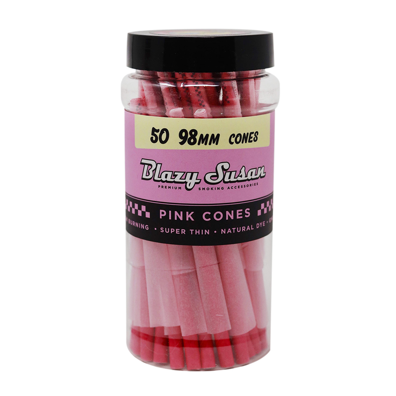 Blazy Susan® - 98mm Pre-Roll Cones - 50ct Jar (MSRP $20.00)