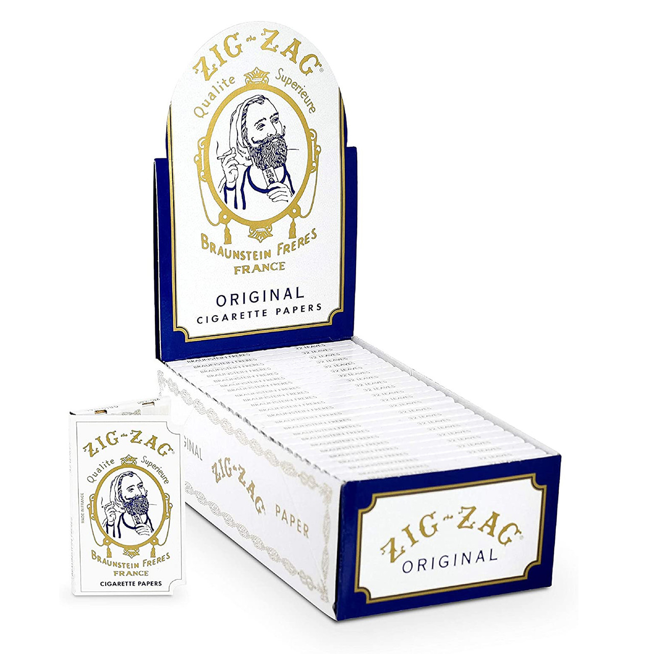 Zig Zag - Rolling Papers - White - Display Of 24 (MSRP $4.00ea)