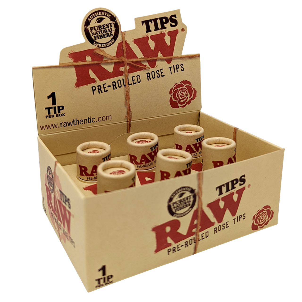 RAW® - Pre-Rolled Rose Tips - Display of 6 (MSRP $10.00ea)