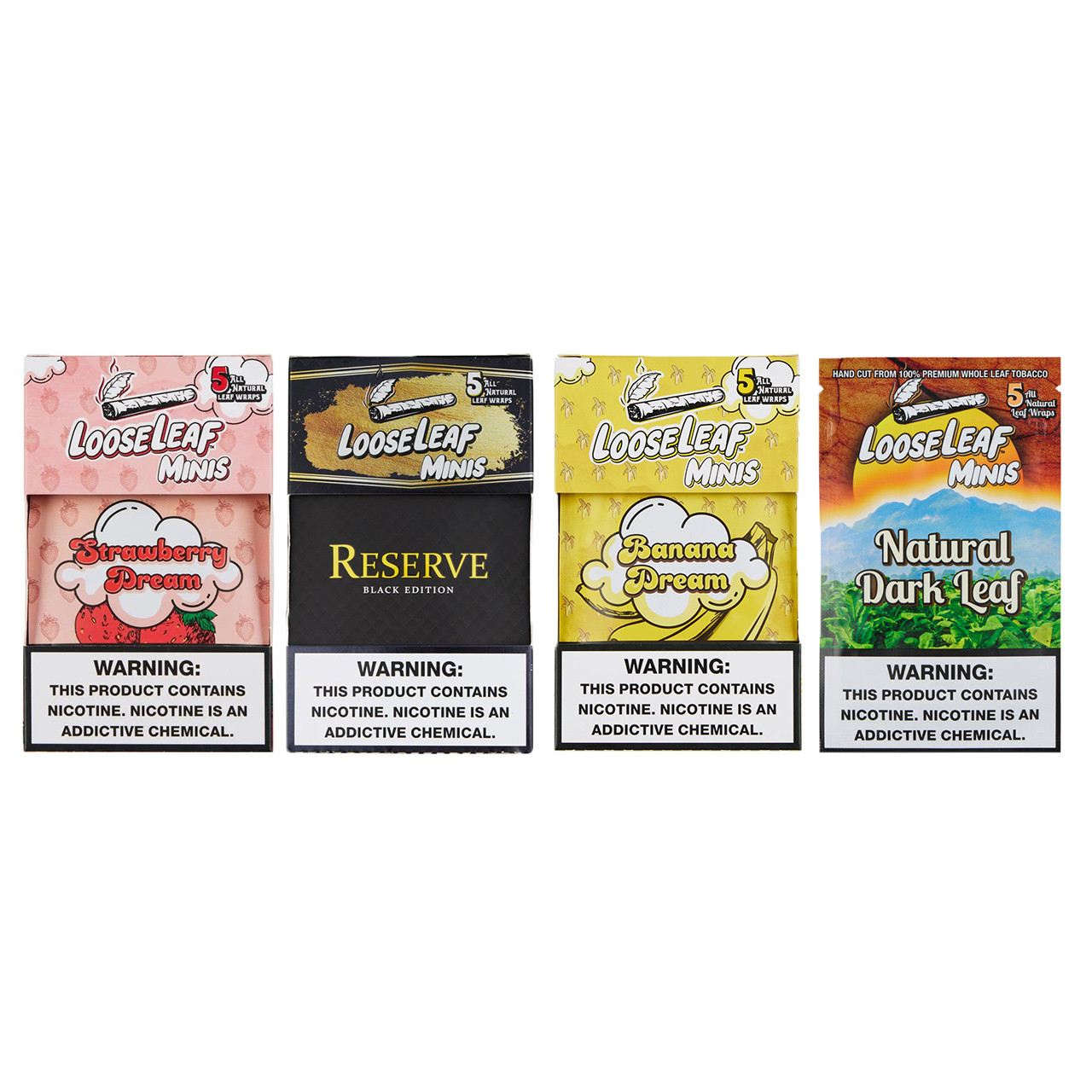 LooseLeaf - Minis Cigar Wraps (5ct) - Box of 8 (MSRP $10.00ea)