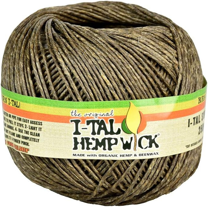I-TAL - Hemp Wick 250ft - Display of 6 (MSRP $6.00ea)