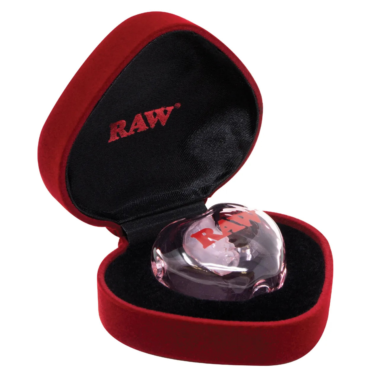 RAW® - Pink Glass Heart Cone Holder - Single (MSRP $70.00)