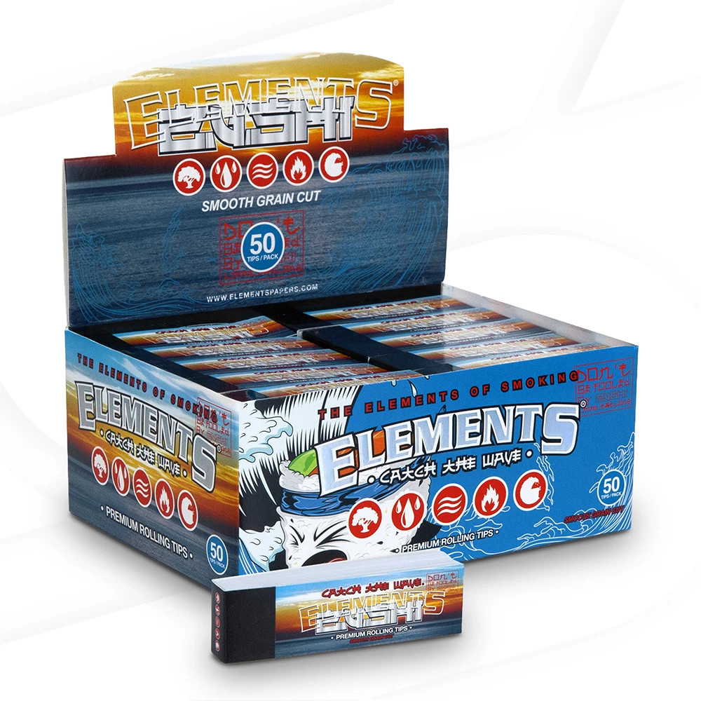 Elements x Zushi - Rolling Tips (50pc) - Display of 50 (MSRP $2.19ea)