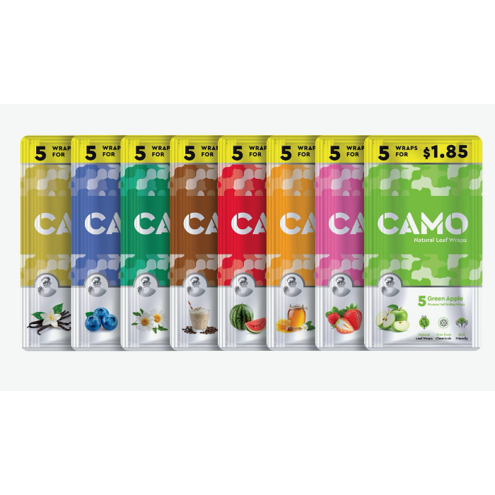 Camo - Mate Wraps (5ct) Box of 10 (Pre-Priced 1.85)