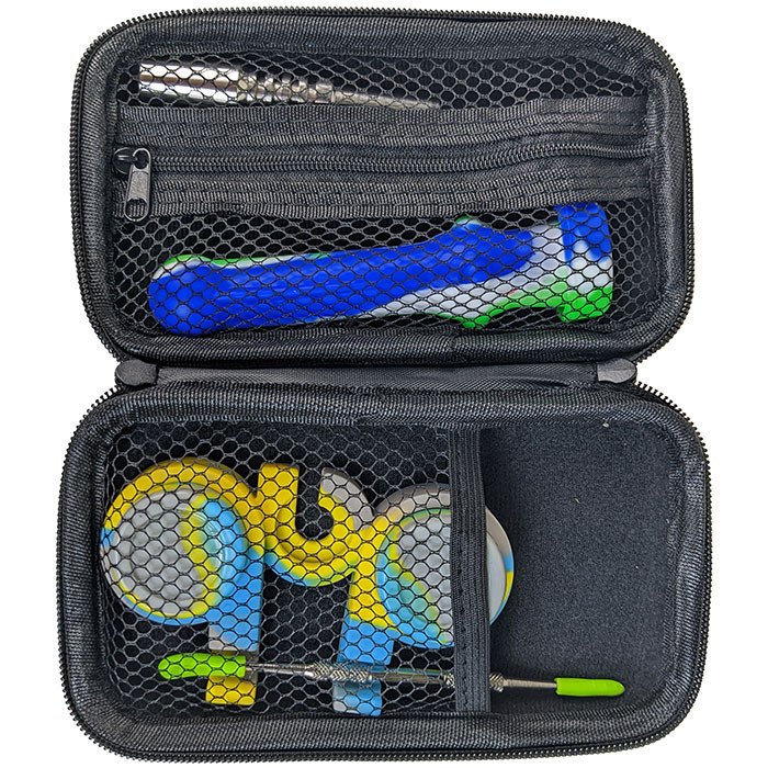 HS Wholesale-Silicone Nectar Collector Travel Case Kit