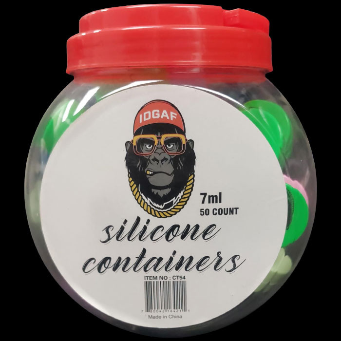 Silicone Container 07ml - 50ct Jar (MSRP $5.00ea)