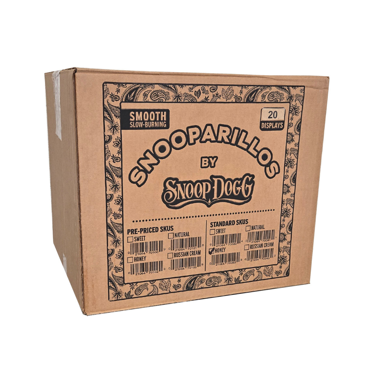Snooparillos - Slow Burning Cigarillos (4pk) - Display of 15 - Case Of 20