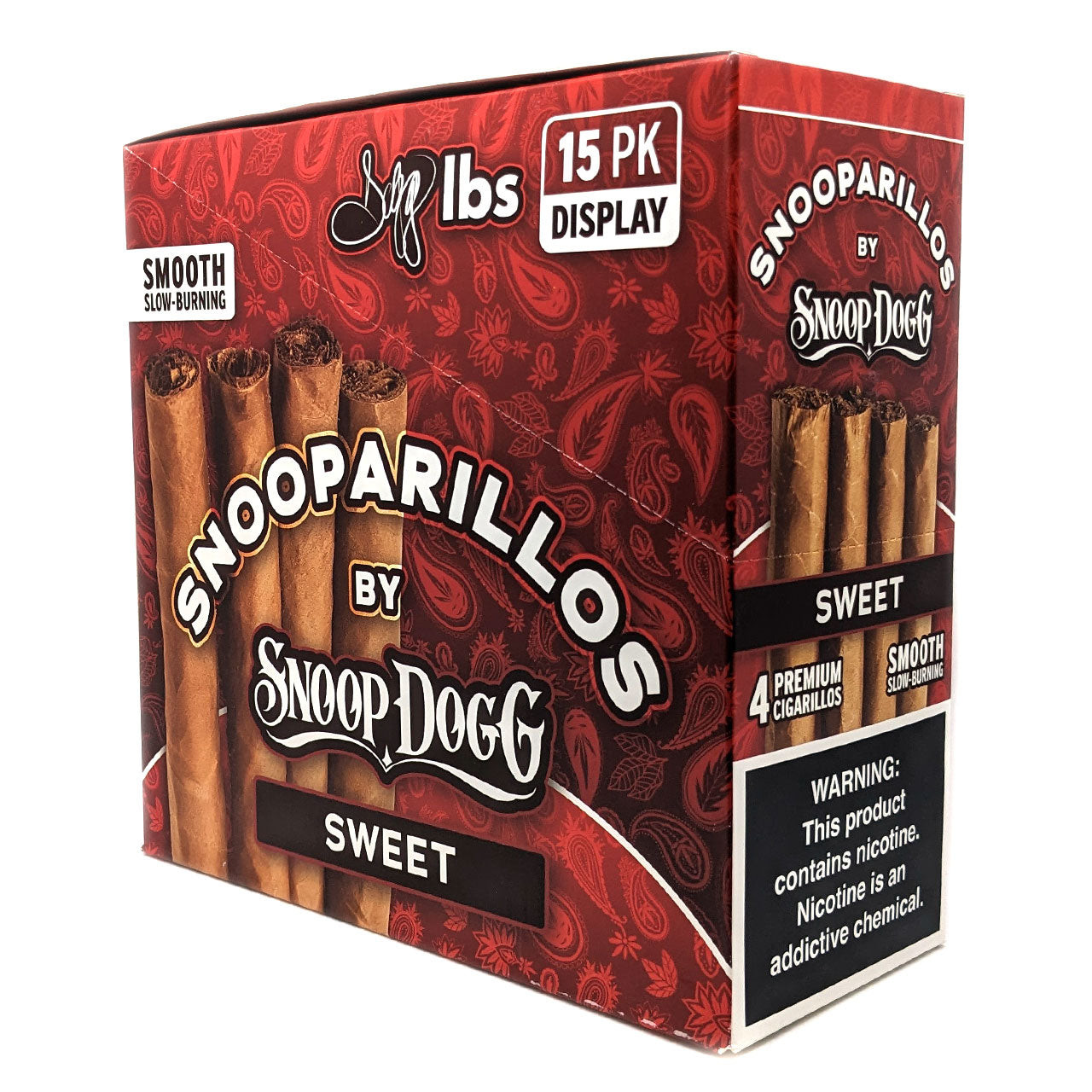 Snooparillos - Slow Burning Cigarillos (4pk) - Display of 15