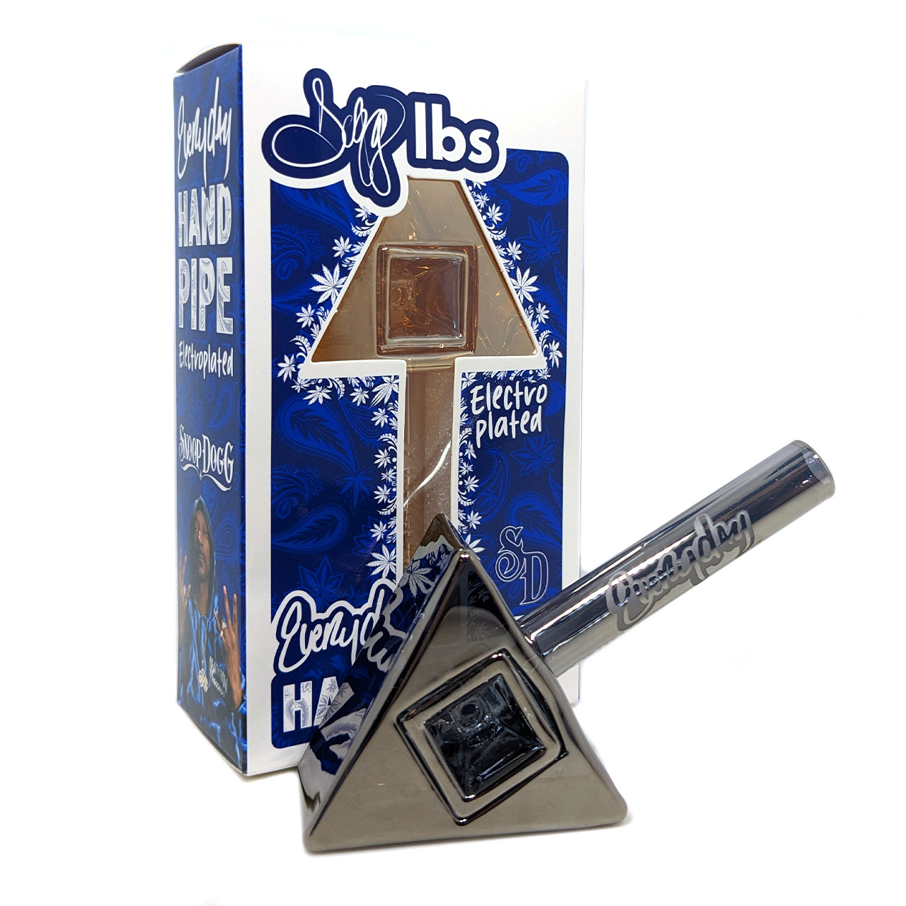 Dogg lbs - 4" Everyday Electro Plated Tri-Prism Hand Pipe