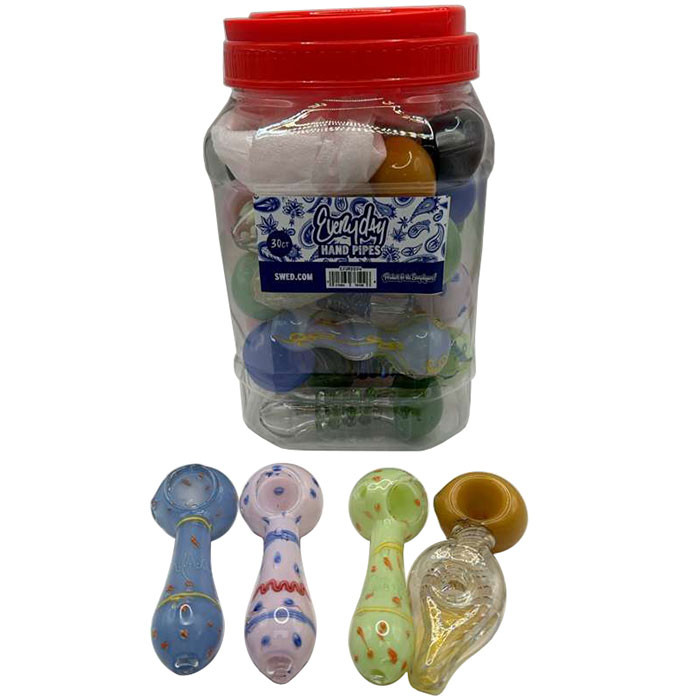 Everyday - 4" Assorted Slime Spoon Hand Pipe - 30ct Jar (MSRP $12.00ea)