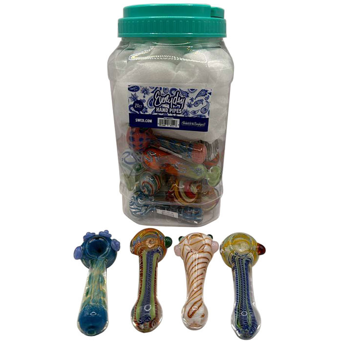 Everyday - 4.5" Premium Spoon Hand Pipe - 20ct Jar (MSRP $15.00ea)