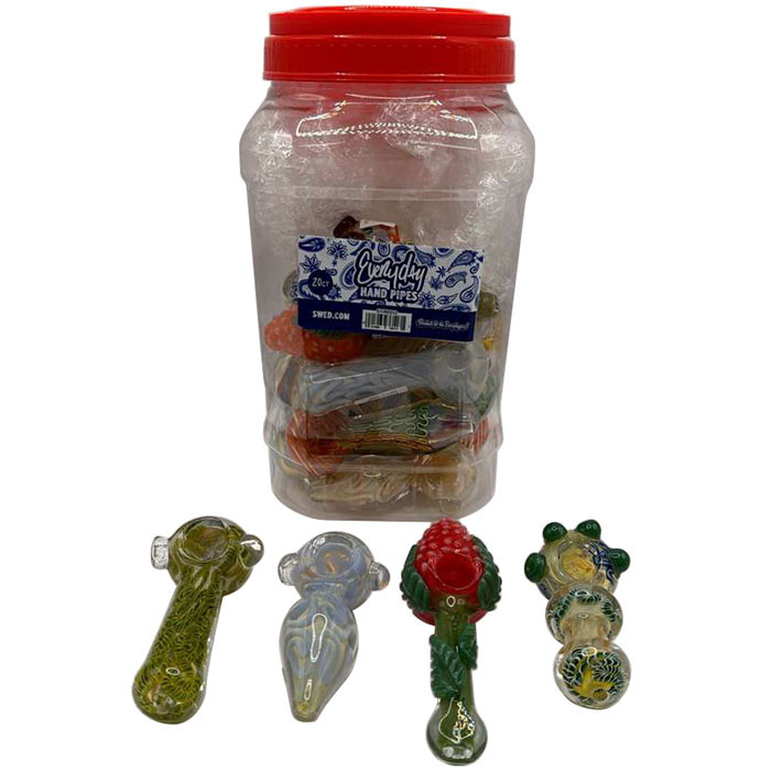 Everyday - 4.5" Heavy Spoon Hand Pipe - 20ct Jar (MSRP $12.00ea)