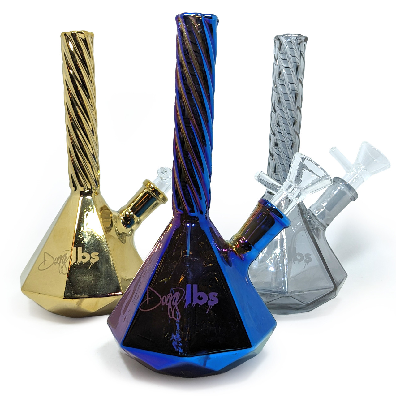 Dogg Lbs - 6.5" Twista Electro Plated Water Pipe (MSRP $31.99)