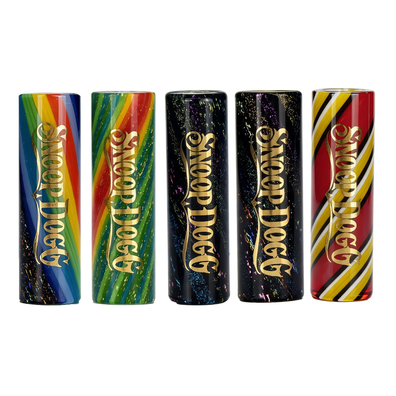 Snoop Dogg - Glass Tips - Variety 5pk Pouch - Laid Bacc Color Mix (MSRP $10.00ea)