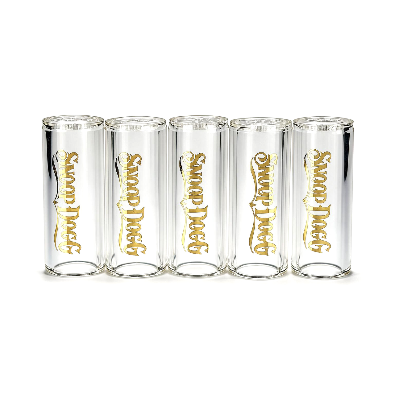 Snoop Dogg - Glass Tips - 5pk Pouch - Crystal Clear Disc Screen (MSRP$ 5.00ea)