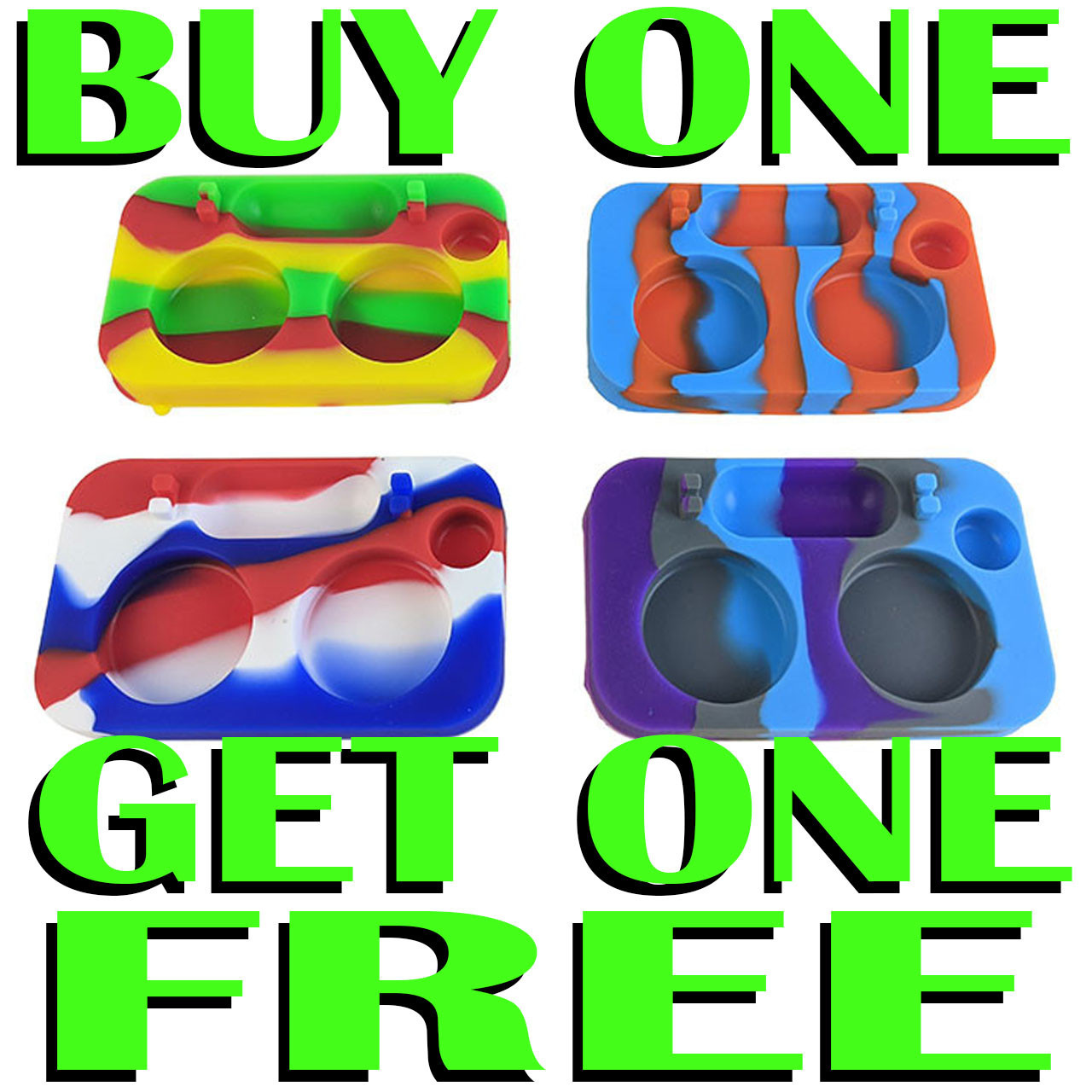 3.5" Silicone Display Set for 2x 32mm Jar - Single (MSRP $5.00)