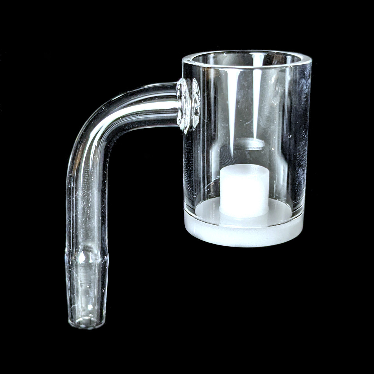 25mm Dia. Flat Top Core Reactor White Bottom Quartz Banger (MSRP $40.00)