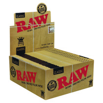 RAW® - Classic Rolling Papers King Size Slim (32ct) - Display of 50 (MSRP $3.00ea)