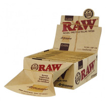 RAW® - Unrefined Artesano Rolling Papers 1¼ with Tips (50ct) - Display of 15 (MSRP $5.00ea)