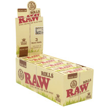 RAW® - Organic Hemp King Size Wide Rolls (3m) - Display of 12 (MSRP $3.00ea)
