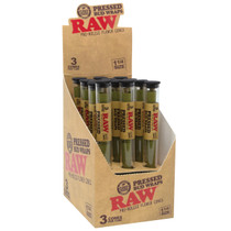 RAW® - Pressed Bud Wrap Pre-Roll Cones 1¼ (3ct) - Display of 12 (MSRP $5.00ea)
