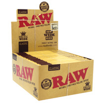 RAW® - Classic Rolling Papers King Size Wide (33ct) - Display of 50 (MSRP $3.00ea)