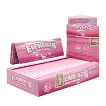 Elements - Pink Rolling Papers 1¼ (50ct) - Display of 25 (MSRP $3.00ea)