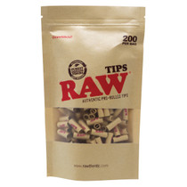 RAW® - Pre-Rolled Tips - Bag of 200 (MSRP $12.00)