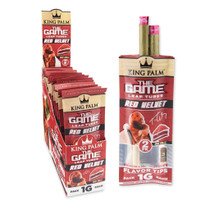 King Palm - Mini Squeeze And Pop Leaf Tubes (2pk) - Red Velvet - 20ct Display (MSRP $3.00ea)
