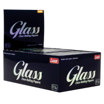 GLASS - Clear Cellulose 1 1/4 Papers (50ct) - Display of 24 (MSRP $2.00ea)