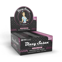 Blazy Susan® - King Size Slim Rice Rolling Papers (50ct) - Display of 50 (MSRP $2.50ea)