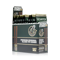 Hemper - Herbal Tea Cones With Glass Tips KING 2pk - Display of 12 (MSRP $3.00ea)