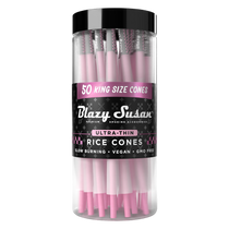 Blazy Susan - Ultra Thin  Rice Paper Cones - King Size - Jar of 50 (MSRP $19.99)